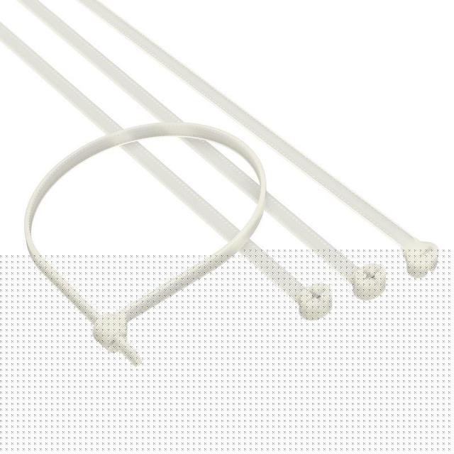 Хомут кабельный 4.8х300 P6.6 с двойным замком бел. (уп.100шт) DKC 21217SR