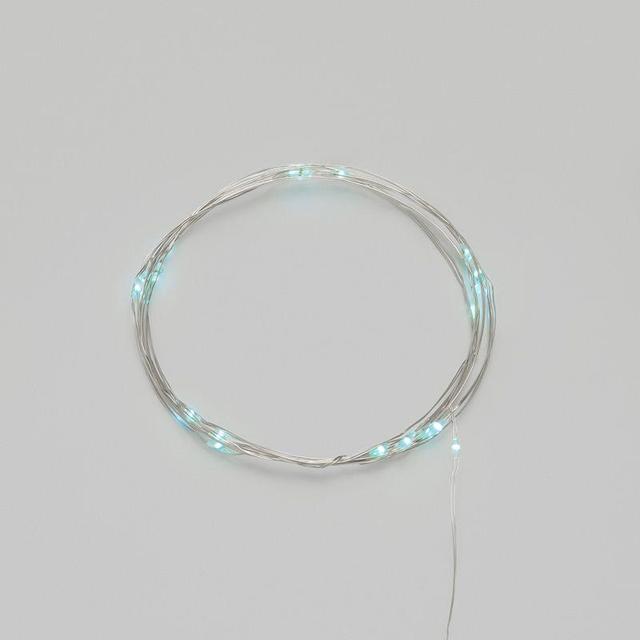 Гирлянда светодиодная "Роса" 2м 20LED бирюз. 2Вт 4.5В IP20 провод прозр. Neon-Night 303-004