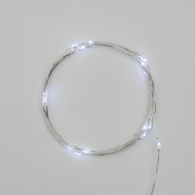 Гирлянда светодиодная "Роса" 2м 20LED бел. 2Вт 4.5В IP20 провод прозр. Neon-Night 303-005