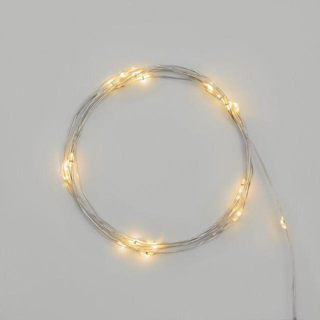 Гирлянда светодиодная "Роса" 2м 20LED тепл. бел. 2Вт 4.5В IP20 провод прозр. Neon-Night 303-006