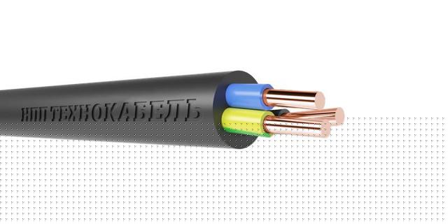 Кабель ППГнг(А)-HF 3х2.5 ОК (N PE) 0.66кВ (м) Технокабель 00-00148271