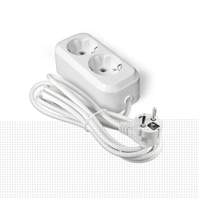 Удлинитель 2х5м с заземл. IP20 Е-302А ПВС 3х1.5 Universal 1719