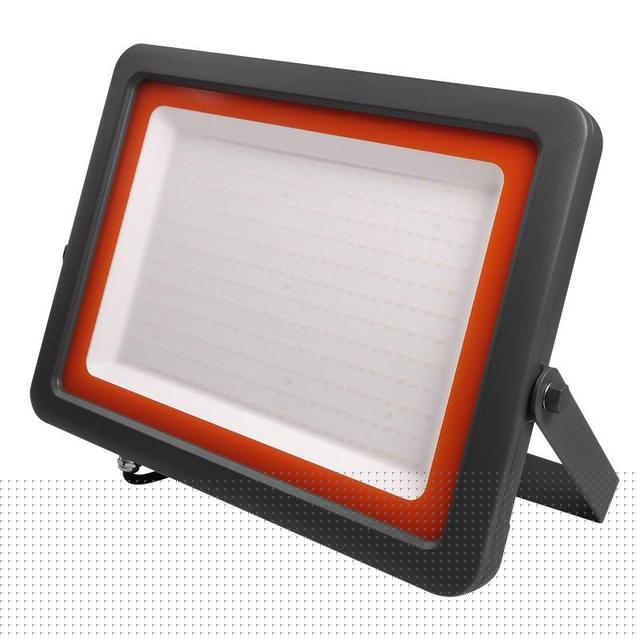 Прожектор светодиодный PFL-S2 300Вт 6500К IP65 220–240В ДО с клапаном закален. матов. стекло сер. JazzWay 5007963D
