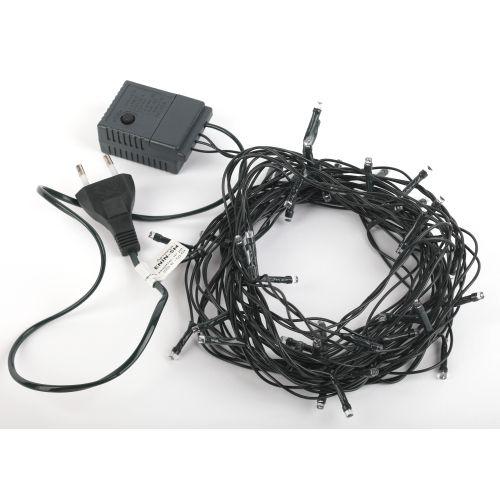 Гирлянда светодиодная "Нить" 5м 8 режимов зел. пр. 220В IP20 мультиколор ЭРА Б0041892