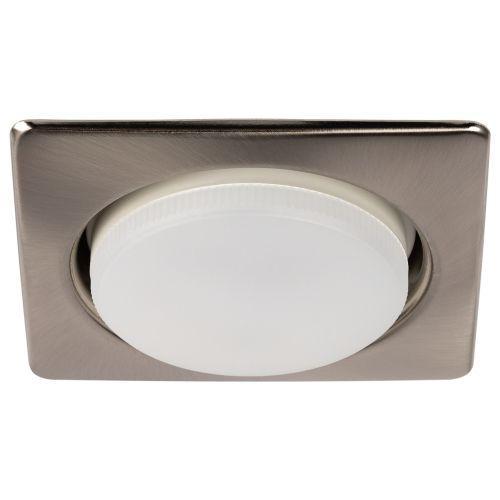 Светильник KL71 SN /1 (к) под лампу Gx53 квадр. 220В 13Вт сатин никель Эра Б0048959