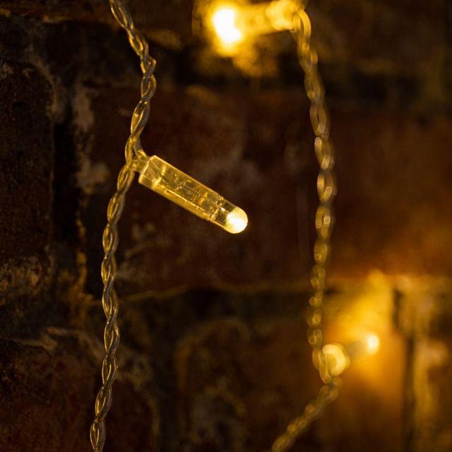 Гирлянда светодиодная "Светодиодный Дождь" 2х1.5м 192LED тепл. бел. 58Вт 230В IP65 постоян. свечение провод прозр. (нужен шнур питания 303-500-1) Neon-Night 235-306-6